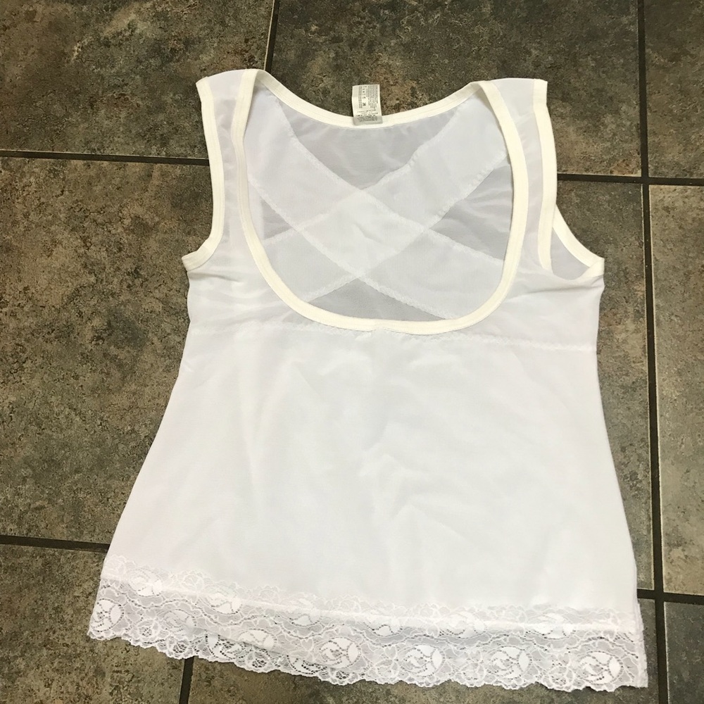 Illusion Underbust Shaper Tank Sz Lg Back Support